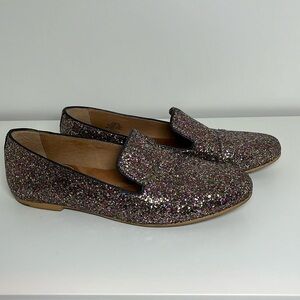 Gentle Souls Kenneth Cole glitter smoking loafer sz 8